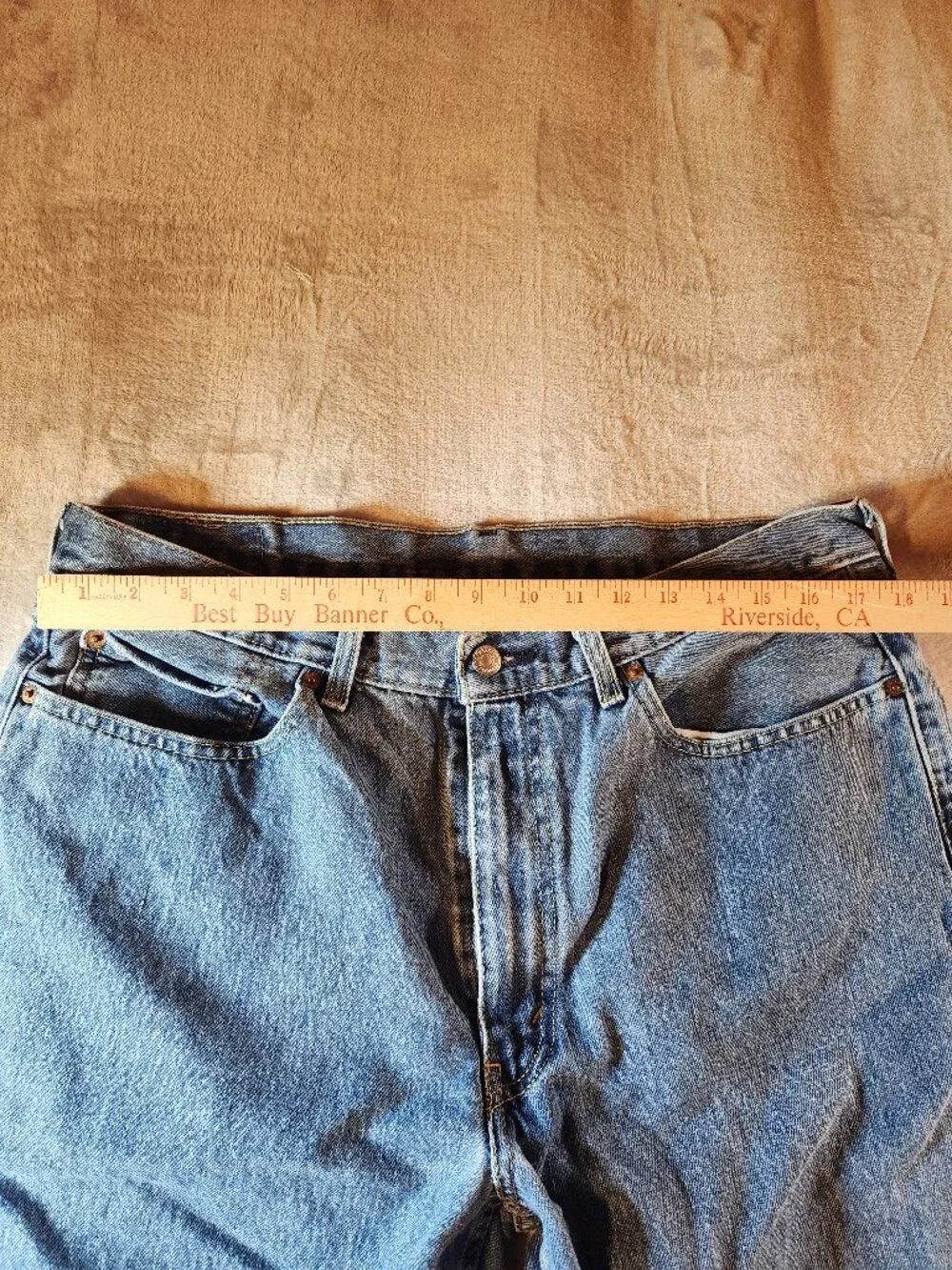 Levis 505 Regular Fit Jeans, Size 36 x 32 - Blue